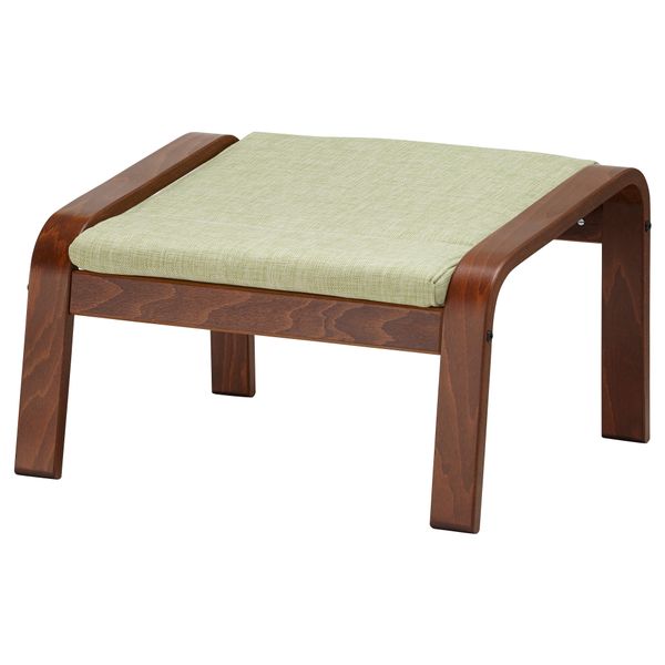 Табурет для ног ПОЭНГ, классический коричневый, Семла зеленый - схема-чертеж с размерами