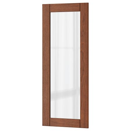 Стеклянная дверь ФИЛИПСТАД, коричневый