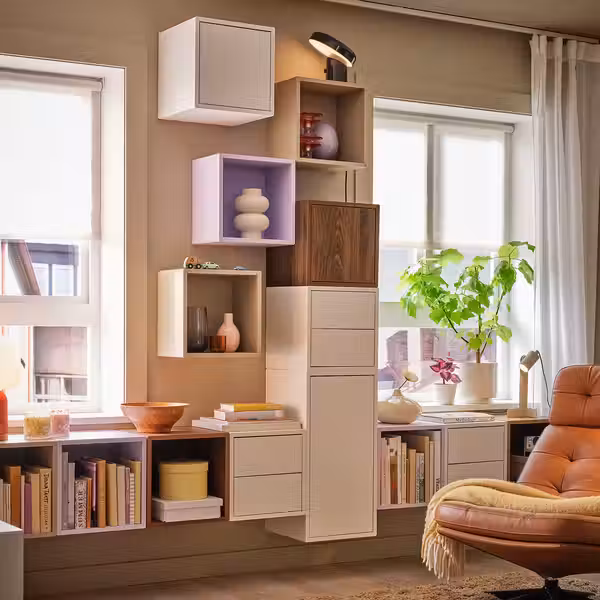 EKET Навесной модуль - бледно-сиреневый 35x35x35 см - фото 3