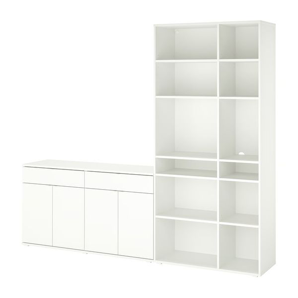 VIHALS Комбинация д/хранения - белый 235x37x200 см - фото 1