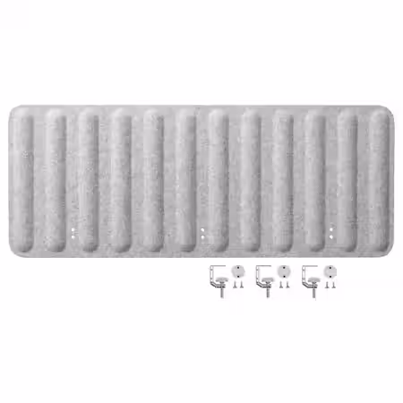 EILIF Экран д/письменного стола - серый 120x48 см