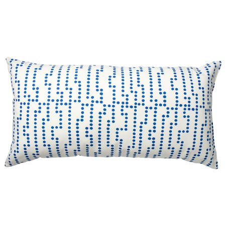 Подушка АВСИКТЛИГ, белый/синий (30x60 см)