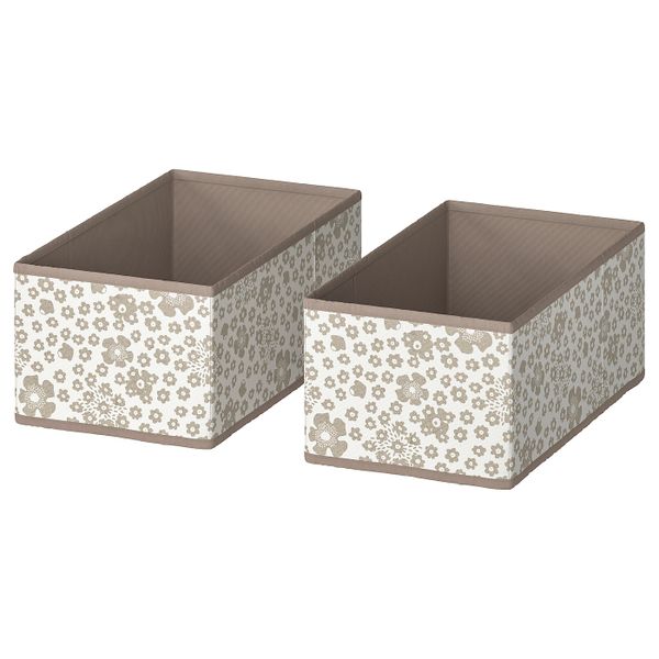 Коробка, бежевый 20x37x15 см IKEA STORSTABBE СТОРСТАББЕ 904.103.52 - фото 1