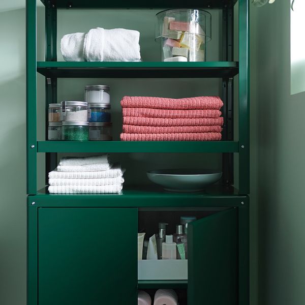 Стеллаж с 1 шкафчиком, зеленый 80x37x161 см IKEA KOLBJÖRN КОЛЬБЬЁРН 493.175.59 - фото 5