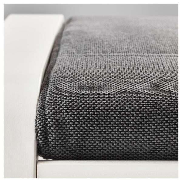 Табурет для ног ПОЭНГ, белый, Финнста серый - фото 3