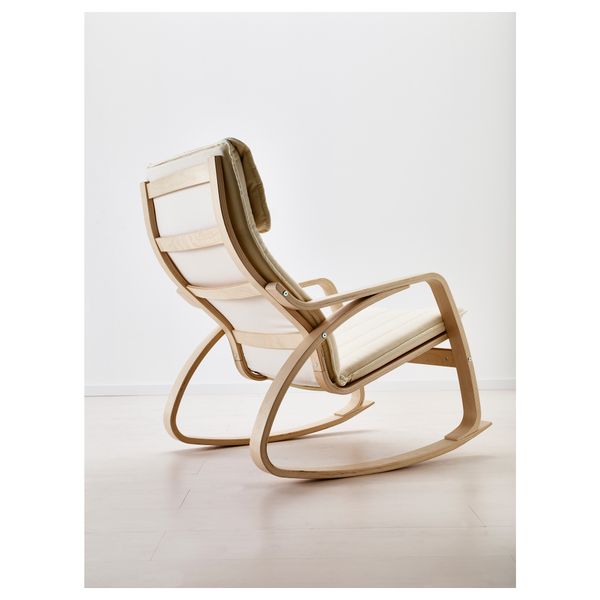 Кресло-качалка ПОЭНГ, березовый шпон, Ранста неокрашенный - фото 3