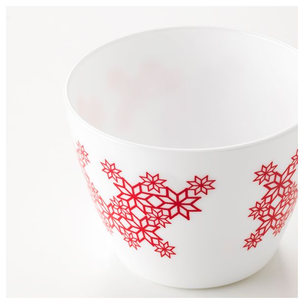 Миска ВИНТЕР 2017, с рисунком красный, белый (11 см) - схема-чертеж с размерами