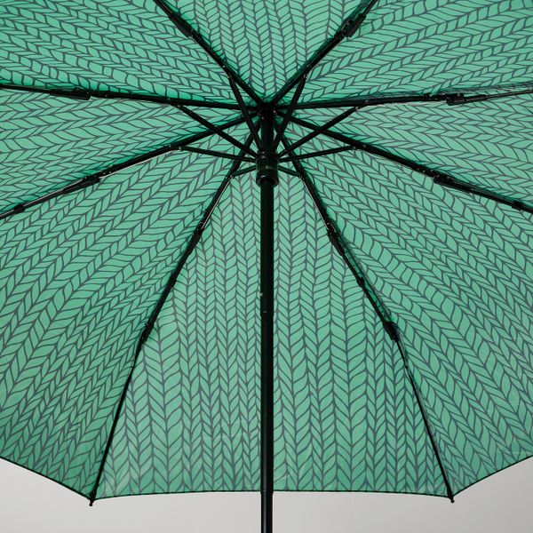 Зонт, складной зеленый/черный IKEA KNALLA КНЭЛЛА 405.039.52 - схема-чертеж с размерами