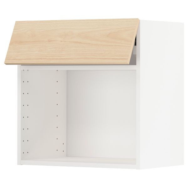 Навесной шкаф для СВЧ-печи, белый/Аскерсунд под светлый ясень 60x60 см IKEA МЕТОД 792.185.91 - схема-чертеж с размерами