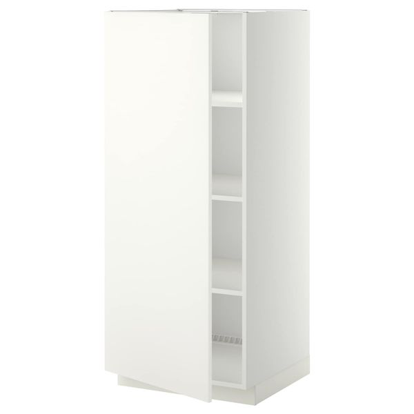 Высокий шкаф с полками, белый/Хэггеби белый 60x60x140 см IKEA METOD МЕТОД 592.262.76 - фото 1