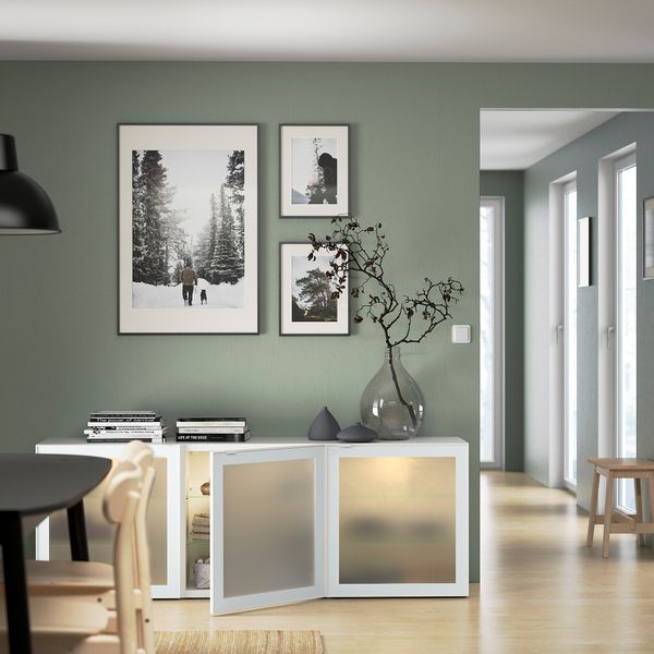 Комбинация для хранения с дверцами IKEA BESTÅ БЕСТО 394.888.20 - фото 5