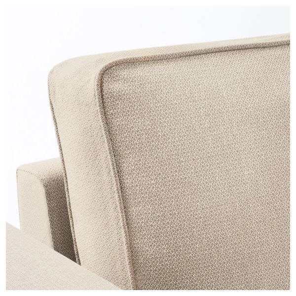 Чехол на диван-кровать с козеткой, Хильте бежевый IKEA БАККАБРУ 903.828.20 - схема-чертеж с размерами