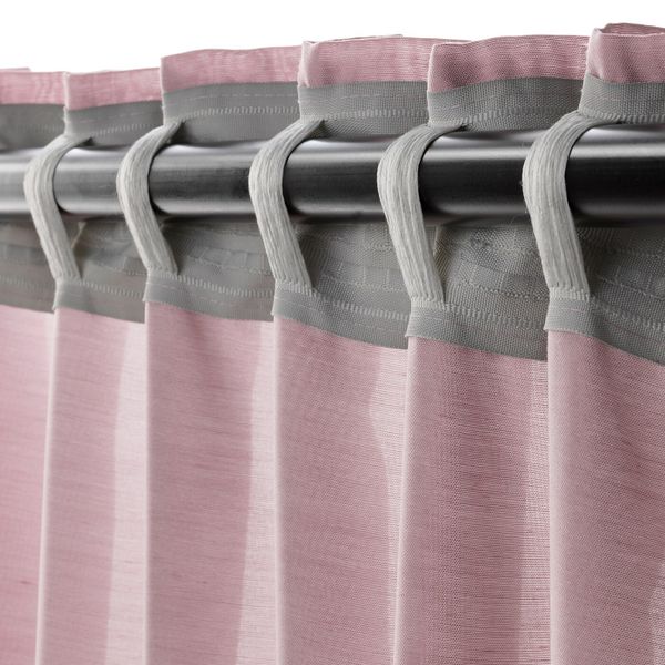 Гардины, 1 пара, розовый 145x300 см IKEA ХИЛЬЯ 403.907.47 - фото 3