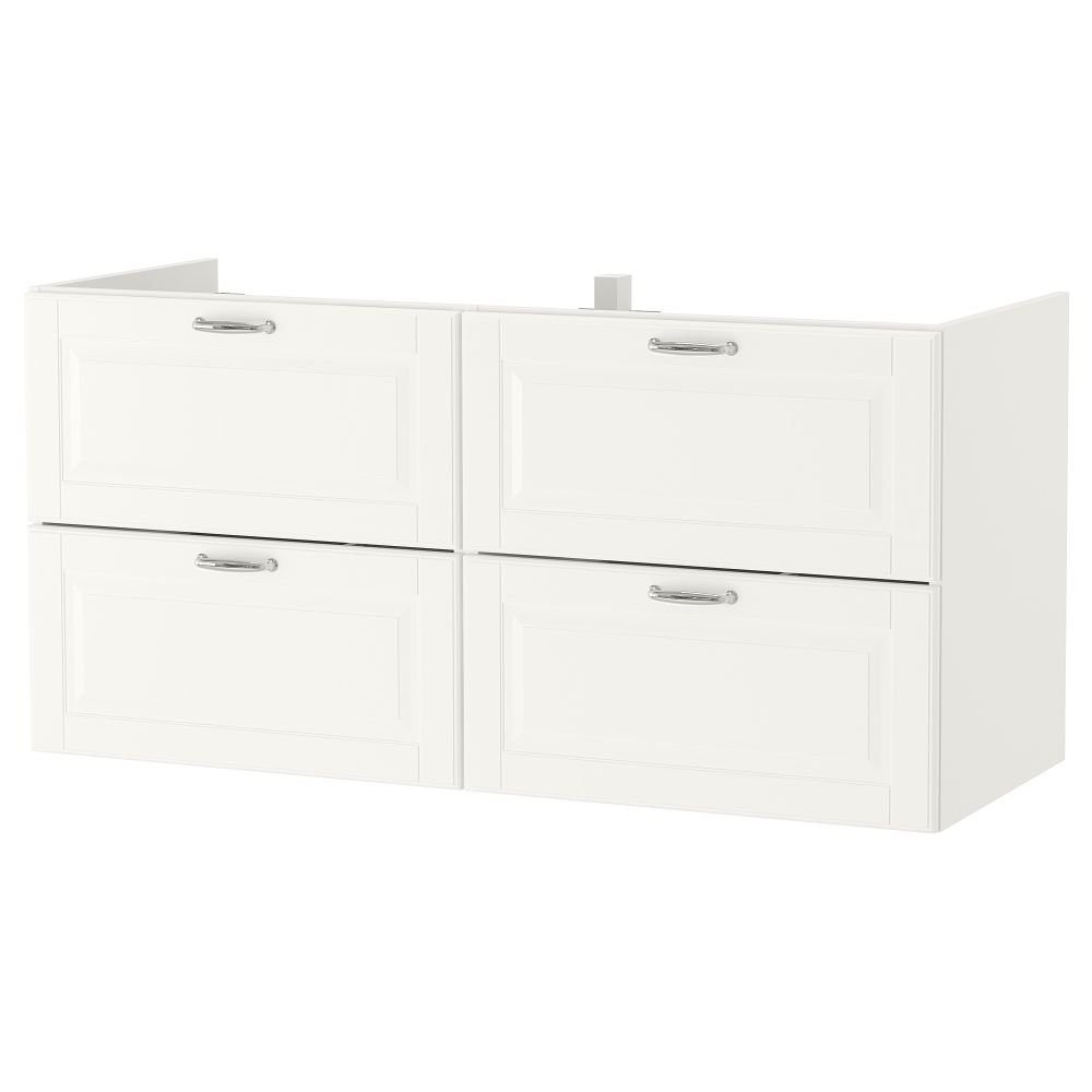 Шкаф для раковины с 4 ящик, 120x47x58 см, Kasjön белый IKEA GODMORGON ГОДМОРГОН 503.876.74 - фото 1