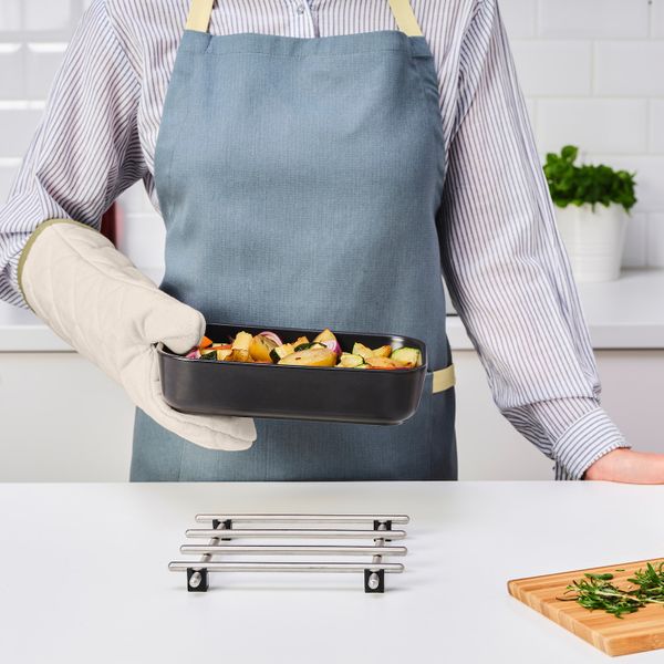 Варежка-прихватка, белый с оттенком IKEA GRILLTIDER ГРИЛЛЬТИДЕР 704.889.93 - фото 5