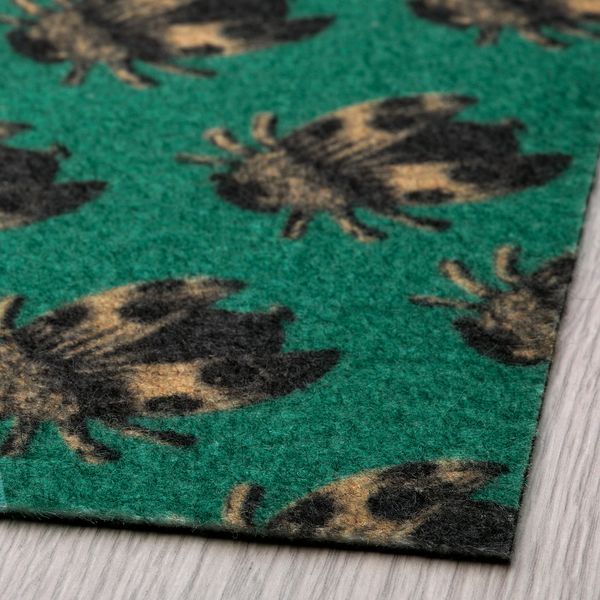 Придверный коврик для дома, 60x90 см, разноцветный, зеленый IKEA ANALYSERA 805.374.17 - фото 3