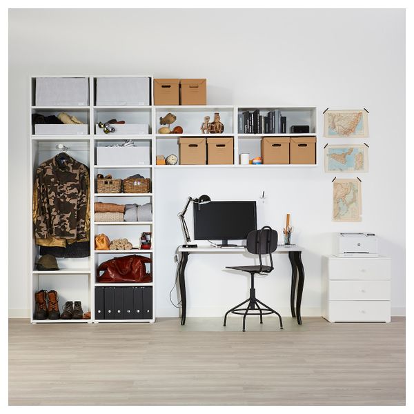 Гардероб, белый/Фоннес Саннидаль 340x42x241 см IKEA ОПХУС 492.483.68 - фото 9