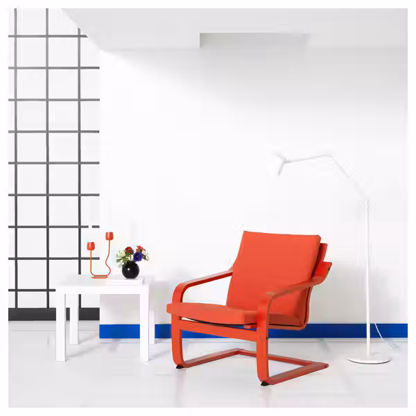 POÄNG Подушка для кресла с низкой спинкой - Vissle красный - фото 2