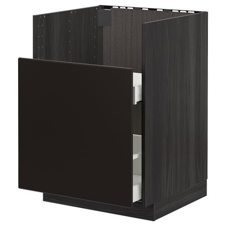 Шкаф под мойку БРЕДШЁН, 1фасад, 2ящика, 60x60 cm IKEA METOD МЕТОД 792.994.55
