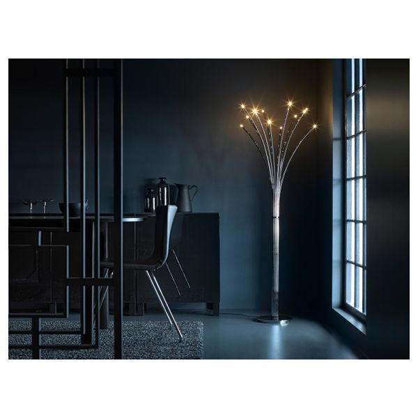 Светильник напольный, хромированный хромированный-черный IKEA ХОВНЭС 903.661.13 - фото 3