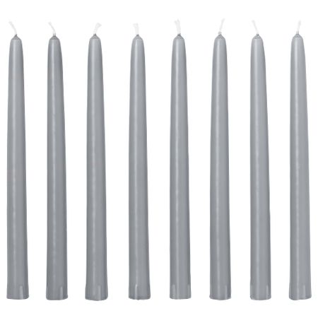 Неароматическая свеча КЛОКХЕТ, серый (25 см)