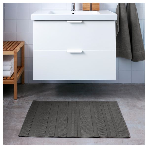 Коврик для ванной РАМШЭР, серый (60x90 см) - схема-чертеж с размерами