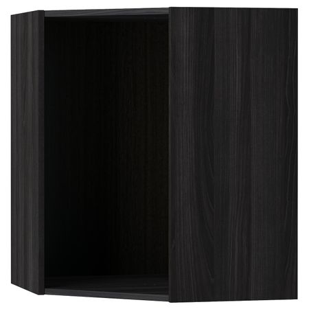 Каркас навесного углового шкафа, под дерево черный 68x68x80 см IKEA МЕТОД 803.679.38