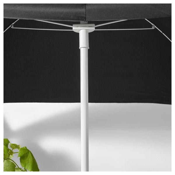 Зонт от солнца с опорой БРАМСОН / ФЛИСО, черный - схема-чертеж с размерами