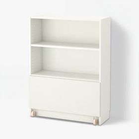 BILLY Ящик - белый/с колесиками 80x28x43 см