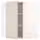 METOD Угловой навесной шкаф с полками - белый/Havstorp бежевый 68x80 см