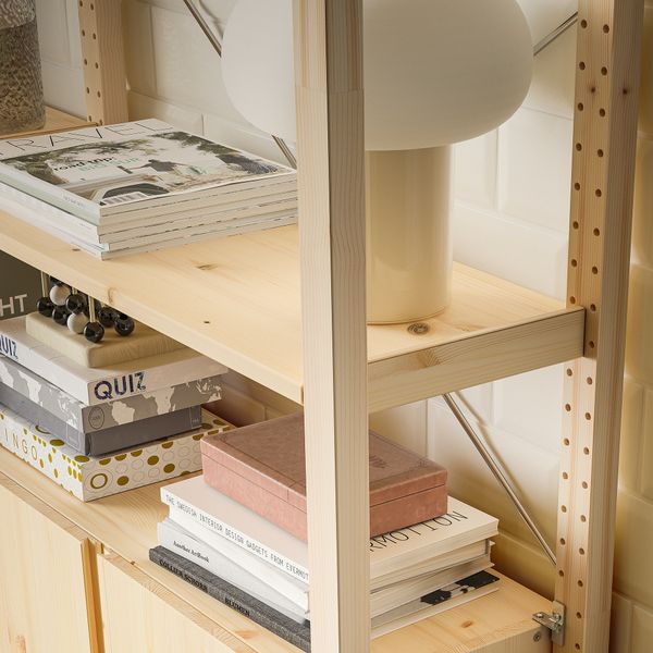 2 секции, полки, шкаф, 174x30x179 см, сосна IKEA IVAR ИВАР 392.483.59 - фото 5