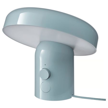 BLOMPRAKT БЛОМПРАКТ Лампа с динамиком bluetooth - голубой