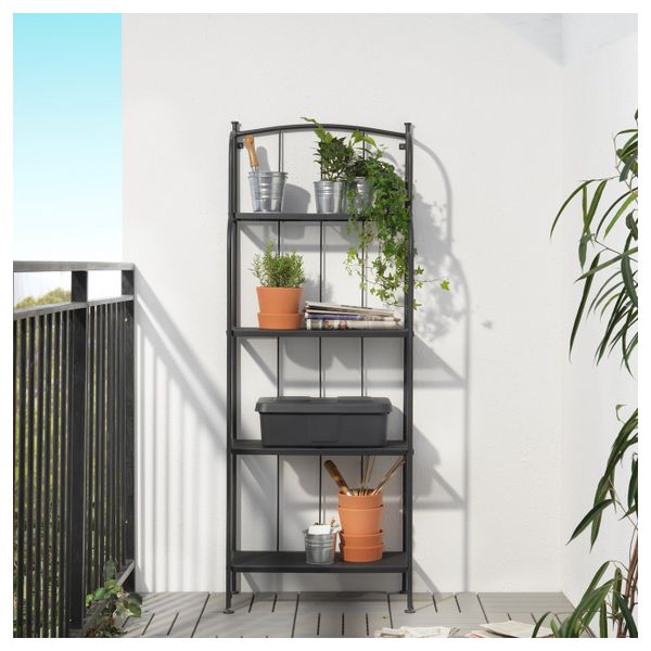 Стеллаж, для/сада, серый 61x160 см IKEA LÄCKÖ ЛЭККЭ 403.761.38 - фото 4