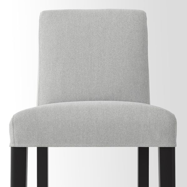 Стул барный, черный/Оррста светло-серый 75 см IKEA BERGMUND БЕРГМУНД 293.881.90 - схема-чертеж с размерами