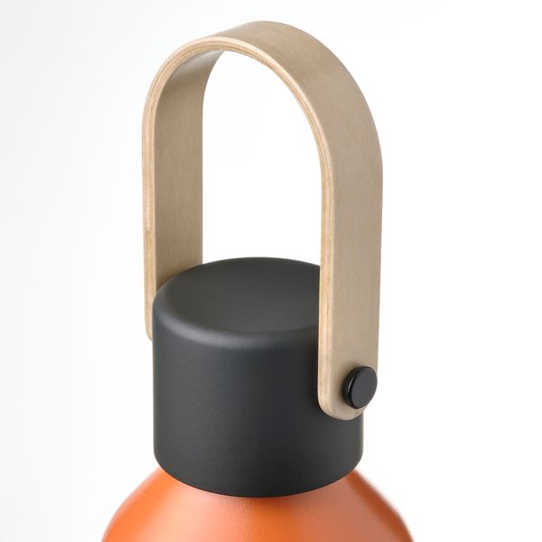 Бутылка для воды, 0.7 л, нержавеющая сталь орнамент «полоска»/зеленый IKEA BASTUA 505.424.82 - схема-чертеж с размерами