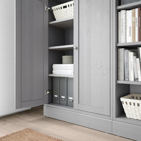 Комбинация для хранения, серый 162x37x134 см IKEA HAVSTA ХАВСТА 192.659.10 - фото 3