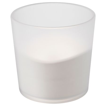 Светодиодная свеча в стакане ЛЬЮСАНДЕ, с батарейным питанием, естественный (7.5 см)