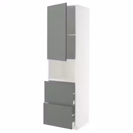 METOD / MAXIMERA Высокий шкаф д/СВЧ/дверца/2ящика