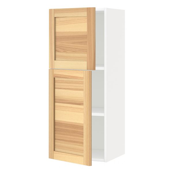 Навесной шкаф с полками/2дверцы, белый/Торхэмн ясень 40x100 см IKEA METOD МЕТОД 592.259.17 - схема-чертеж с размерами