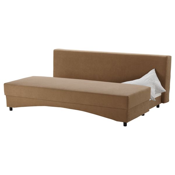 Диван-кровать ЛАНДСБРУ, Эсмо бежевый - схема-чертеж с размерами