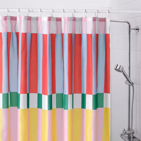 BANJANTRÄD БАНЬЕНТРЭД Штора для ванной - разноцветный 180x200 см - фото 3