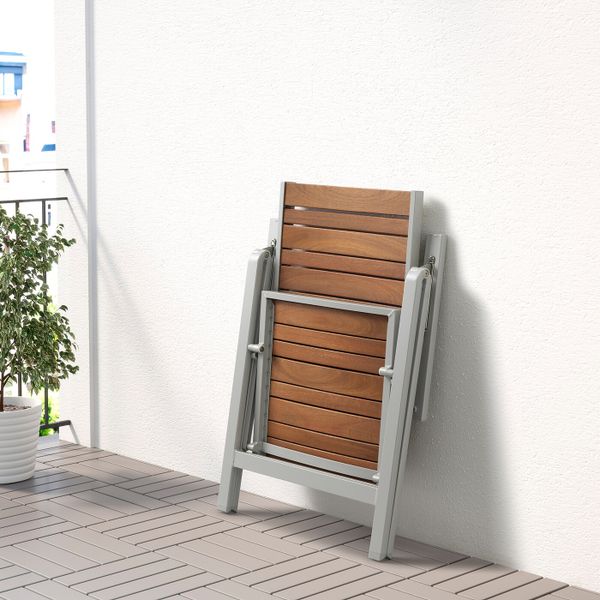 Стол + 4 кресла, для/сада, светло-коричневый/светло-серый 156x90 см IKEA SJÄLLAND ШЭЛЛАНД 292.654.86 - фото 4