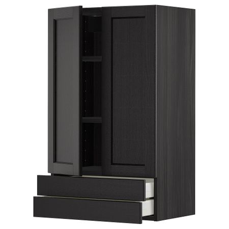 Навесной шкаф, 2 дверцы, 2 ящика, 60x100 cm IKEA METOD МЕТОД, MAXIMERA МАКСИМЕРА 894.654.54