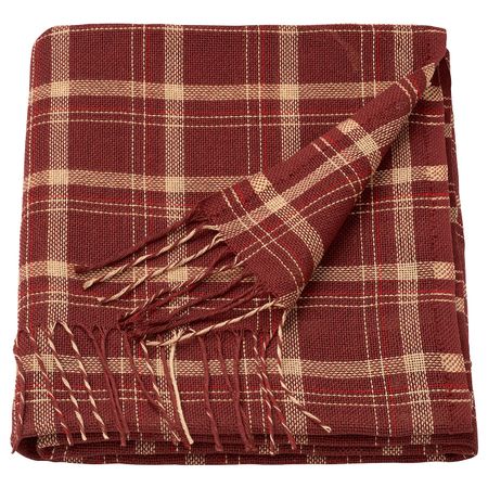 Плед, темно-красный 140x205 см IKEA ANNAMIA АННАМИА 005.046.56