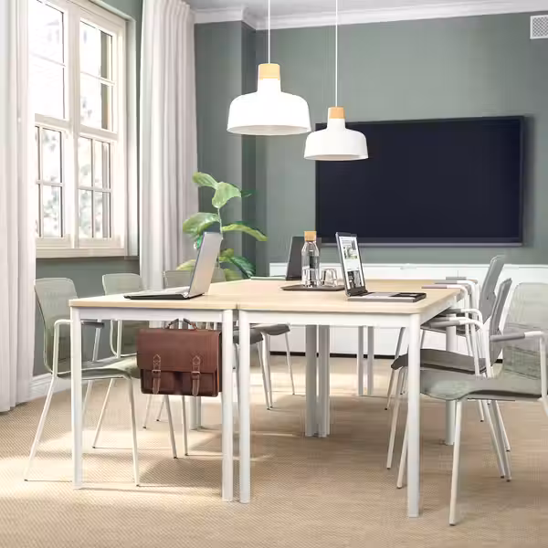 LÄKTARE Конференц-стул - светло-зеленый/белый - фото 4