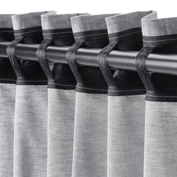 Гардины, 2 шт., темно-синий 145x300 см IKEA HANNALILL ХАННАЛИЛЛ 804.984.54 - схема-чертеж с размерами