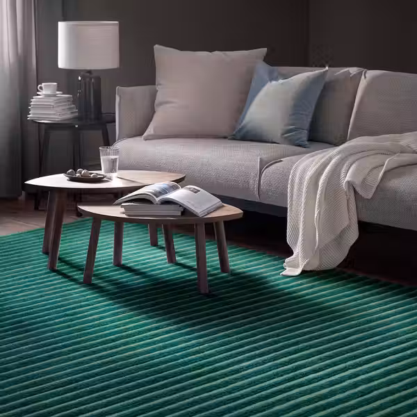 TÅGSPÅR ТОГСПОР Ковер, длинный ворс - зеленый 200x300 см - фото 4