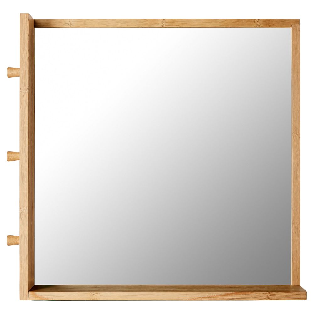 Зеркало РОГРУНД, бамбук (53x50 см) - фото 1
