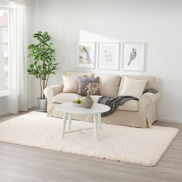Ковер, длинный ворс, белый 200x300 см IKEA VOLLERSLEV ВОЛЛЕРСЛЕВ 305.119.81 - схема-чертеж с размерами