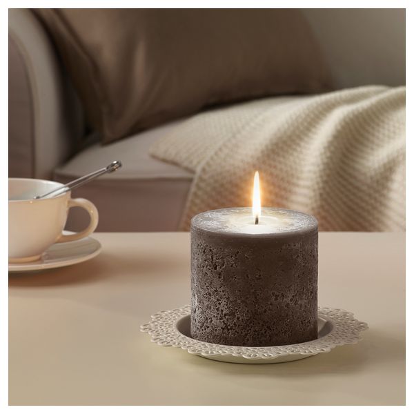 Неароматическая свеча формовая БЬЮДАНДЕ, коричневый (10 см) - схема-чертеж с размерами